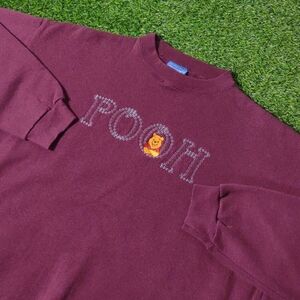 VINTAGE DISNEY SWEATSHIRT WINNIE THE POOH CREWNECK 23X29 LARGE XL 100% COTTON